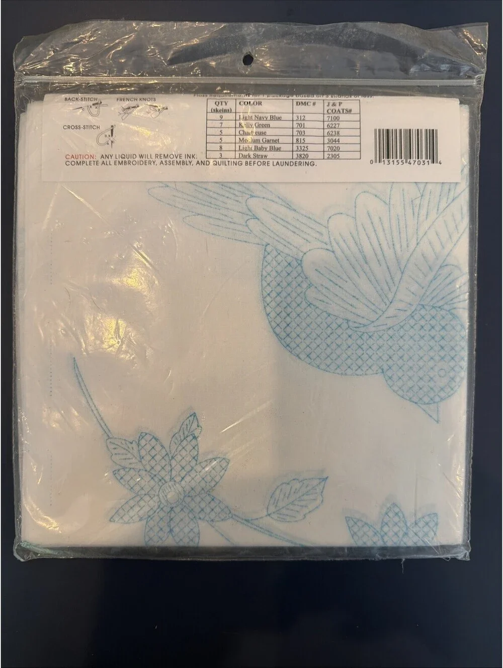 New Jack Dempsey 18” Quilt Squares Birds Pattern #31 New